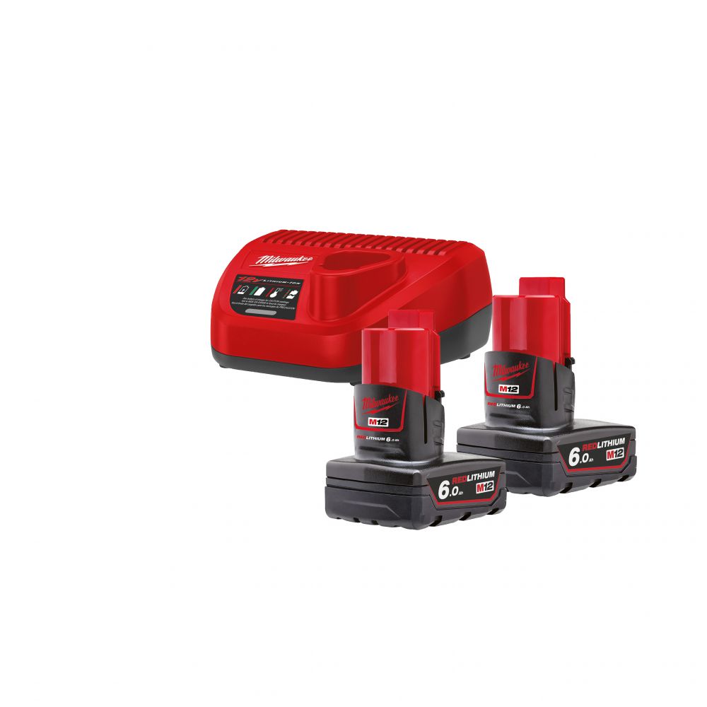 Milwaukee - 12V Starterset M12 (M12 NRG-602) 